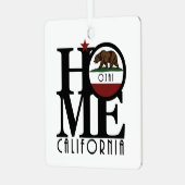 THUIS Ojai Californië Metalen Ornament (Voorkant links)