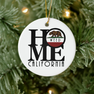 THUIS Onkruid Californië Keramisch Ornament
