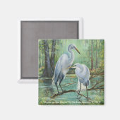 "Thuis op de Bayou" Magnet (Voorkant / Achterkant)