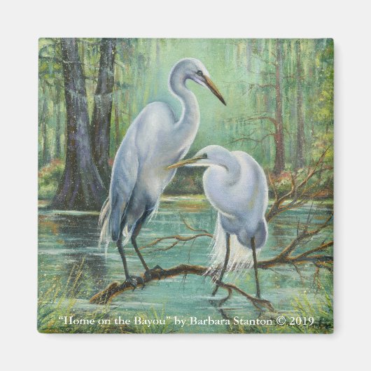 "Thuis op de Bayou" Magnet (Voorkant)