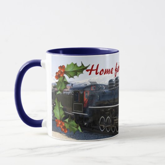 Thuis op de trein voor kerstMok Mok (Links)