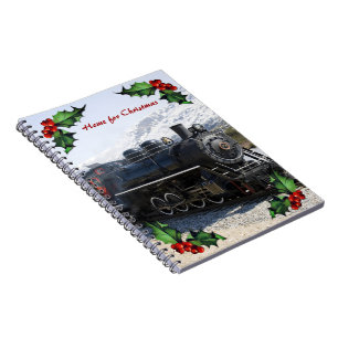 Thuis op de trein voor kerstNotitieboek Notitieboek