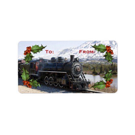 Thuis op de trein voor Stickers met kerstcadeau-La (Voorkant)