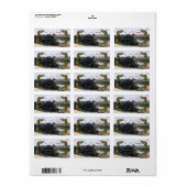 Thuis op de trein voor Stickers met kerstcadeau-La (Full Sheet)