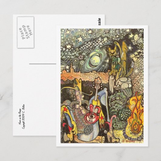 Thuis op het bereik briefkaart (Voorkant / Achterkant)