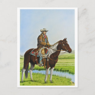 Thuis op het bereik briefkaart