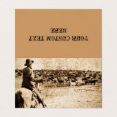 Thuis op het bereik visitekaartje (Buitenkant ongevouwen)