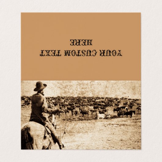 Thuis op het bereik visitekaartje (Buitenkant ongevouwen)