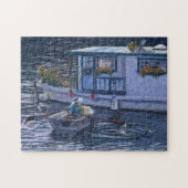 "Thuis op het water" puzzel Legpuzzel (Horizontaal)