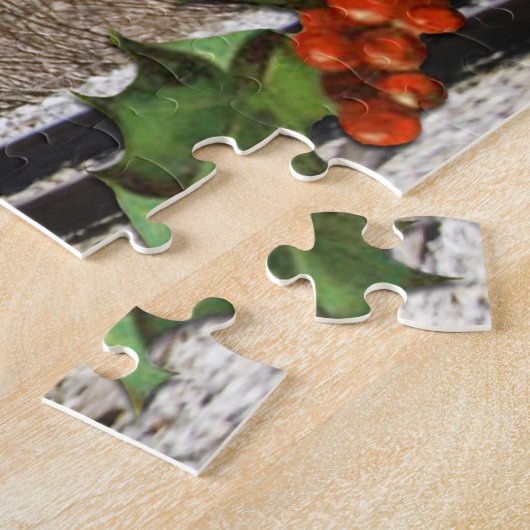 Thuis op trein voor kerstmis Grote puzzel (Zijkant)