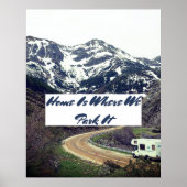 thuis parkeren we het op RV NOMADS Poster (Voorkant)