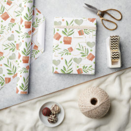 Thuis Planten in Waterverf keramische potten Cadeaupapier