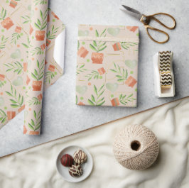 Thuis Planten in Waterverf keramische potten Cadeaupapier