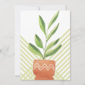 Thuis Planten in Waterverf keramische potten Kaart (Achterkant)