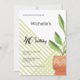 Thuis Planten in Waterverf keramische potten Kaart