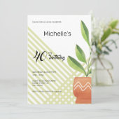 Thuis Planten in Waterverf keramische potten Kaart (Staand voorkant)