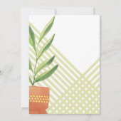 Thuis Planten in Waterverf keramische potten Kaart (Achterkant)