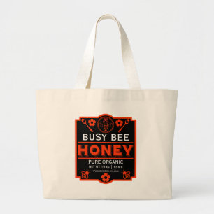 Thuis Produceren Honing Grote Tote Bag