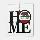 THUIS Santa Cruz Californië Keramisch Ornament (Links)