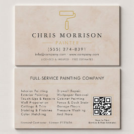 Thuis Schilder Professioneel QR Code Visitekaartje