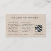 Thuis Schilder Professioneel QR Code Visitekaartje (Achterkant)