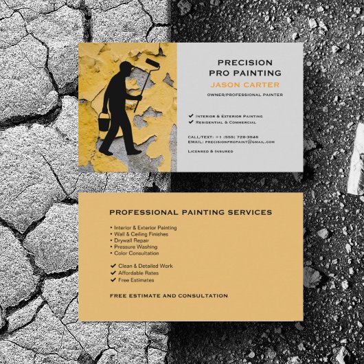 Thuis Schilder Schilderwerk Aannemer Pro Service Visitekaartje