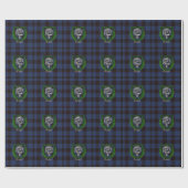 Thuis Schotse Clan Tartan & Crest Cadeaupapier (Vlak)