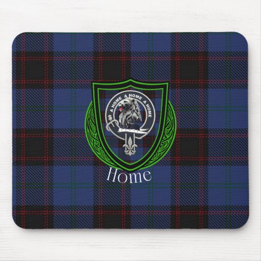 Thuis Schotse Clan Tartan & Crest Muismat (Voorkant)