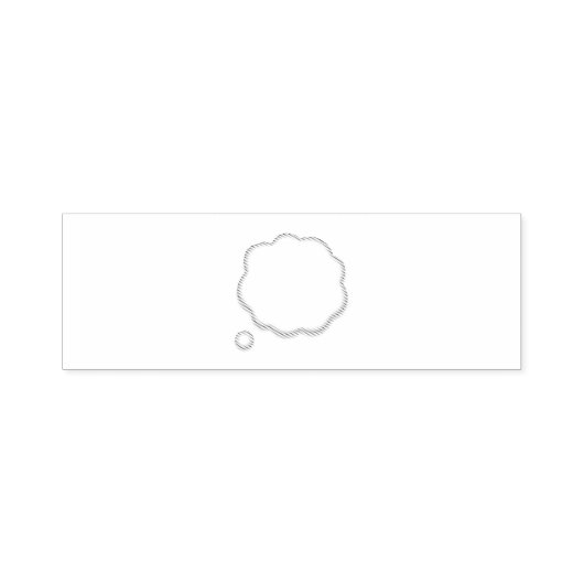Thuis Speech Bubble - Emoji Zelfinktende Stempel (Design)