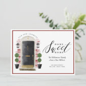 Thuis - startpunt We hebben de zwarte Waterverf va Aankondiging (Staand voorkant)