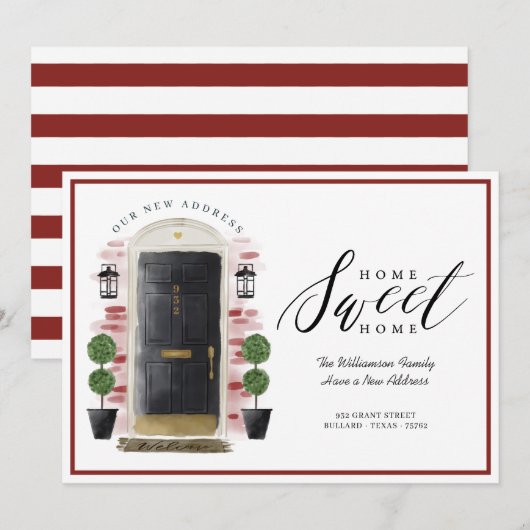 Thuis - startpunt We hebben de zwarte Waterverf va Aankondiging (Voorkant / Achterkant)