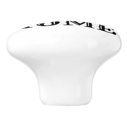 Thuis, startstijl keramische puin knop (Zijkant)