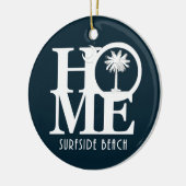 THUIS Surfside Beach SC keramisch Ornament (Links)