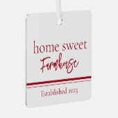 Thuis Sweet Farmhouse Metalen Ornament (Voorkant Rechts)