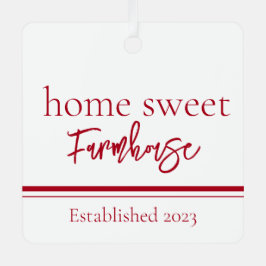 Thuis Sweet Farmhouse Metalen Ornament