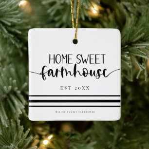 Thuis Sweet Farmhouse Modern Country Elegance Keramisch Ornament