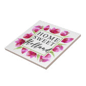 Thuis Sweet Holland: Roze Tulpen Dutch Tulpen Gift Tegeltje (Zijkant)