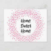 Thuis Sweet Home Briefkaart (Voorkant)