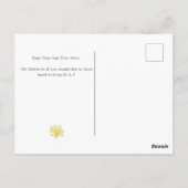Thuis Sweet Home Chic Gele Bloemen Gefeliciteerd Briefkaart (Achterkant)