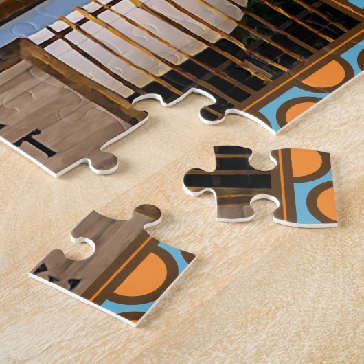 Thuis Sweet Home Cute  Camper Trailer Legpuzzel (Zijkant)