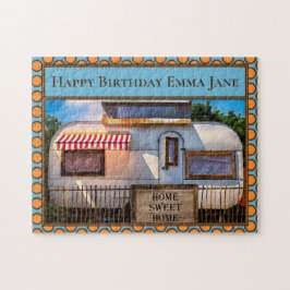 Thuis Sweet Home Cute Camper Trailer Legpuzzel