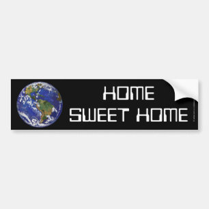 Thuis Sweet Home Earth Art Bumpersticker