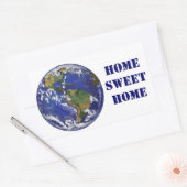 Thuis Sweet Home Earth-Stickers Rechthoekige Sticker (Envelop)