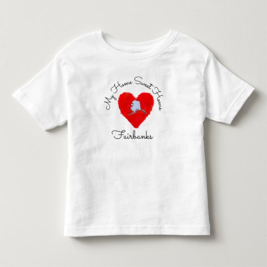 Thuis Sweet Home Fairbanks Kinder Shirts (Voorkant)