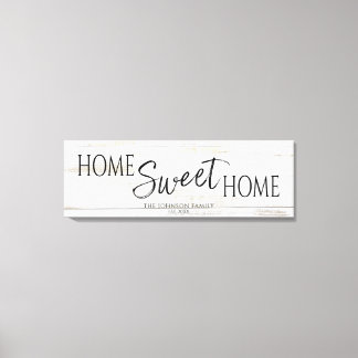 Thuis Sweet Home Huis Opwarmingsfeest  Canvas Afdruk