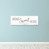 Thuis Sweet Home Huis Opwarmingsfeest  Canvas Afdruk (Insitu (Houten vloer))