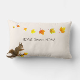 Thuis Sweet Home, Knuffel Eekhoorn & Herfstbladere Kussen