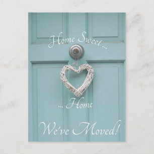 Thuis Sweet Home - Nieuw Adres Briefkaart