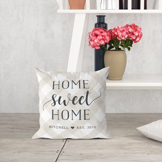 Thuis Sweet Home Persoonlijk Kussen