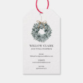 Thuis - Sweet Home Red Waterverf Voorste deur Cadeaulabel (Achterkant)